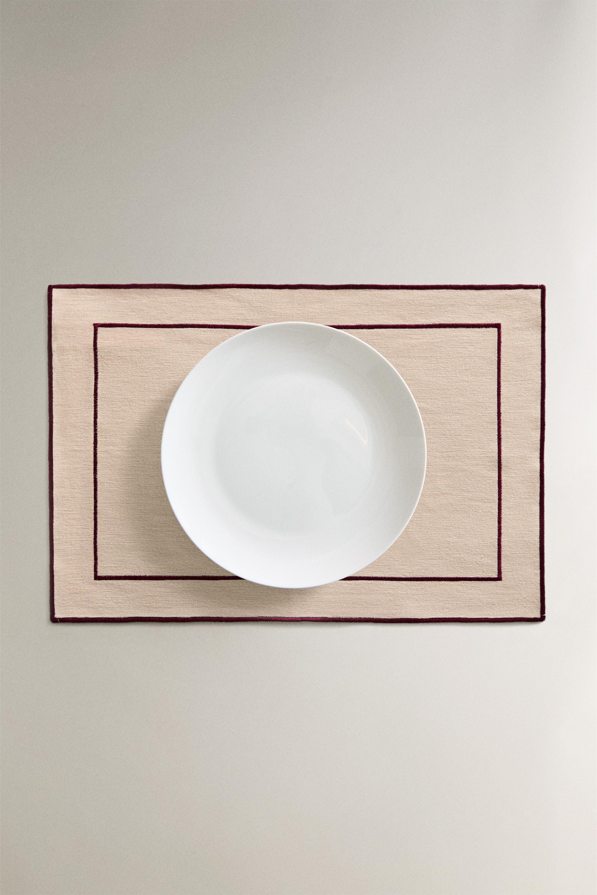 COTTON PLACEMAT WITH BORDER